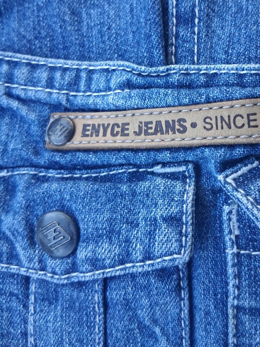 Enyce Jorts Size 38 Men's Wide Leg Denim‎ Shorts Streetwear Vintage